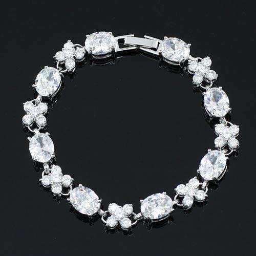 Bratara Borealy Simulated Diamond Oval Cut [3]