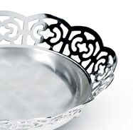 Bol placat cu argint Sera Alioth lacy bread basket by Chinelli, made in Italy [2]