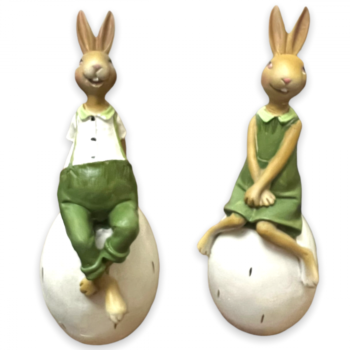 Set 2 Decoratiuni Paste Iepurasi Green [5]