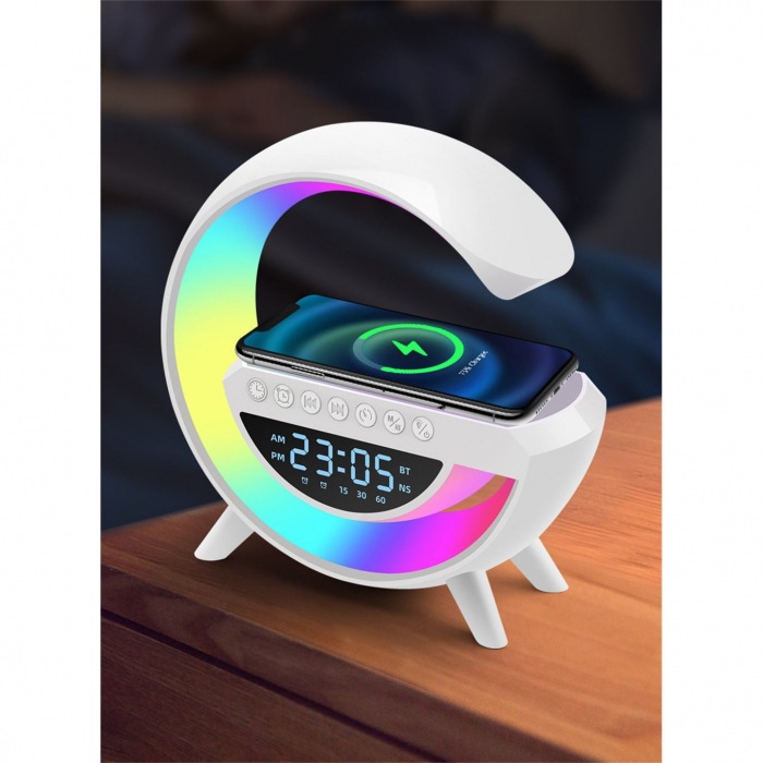 Life Assistant - Multifunction Ceas, Speaker, Lampa, Difuzor multifuncțional, încărcător wireless [2]