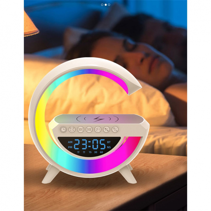 Life Assistant - Multifunction Ceas, Speaker, Lampa, Difuzor multifuncțional, încărcător wireless [3]