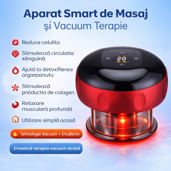 Aparat Smart Masaj Vacuum Anti-Celulită cu Încălzire – Masaj Profesional Acasă [2]