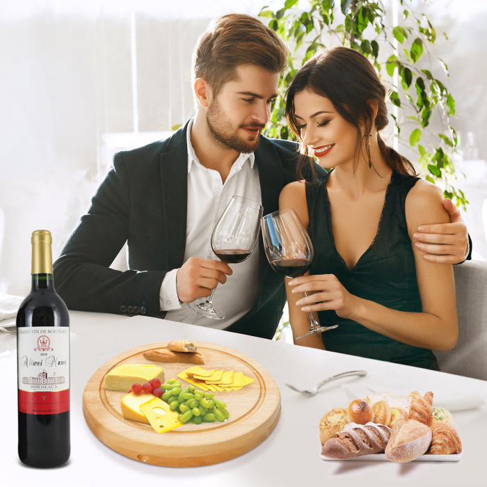 Set 4 cuțite pentru brânză Professional si suport lemn [2]