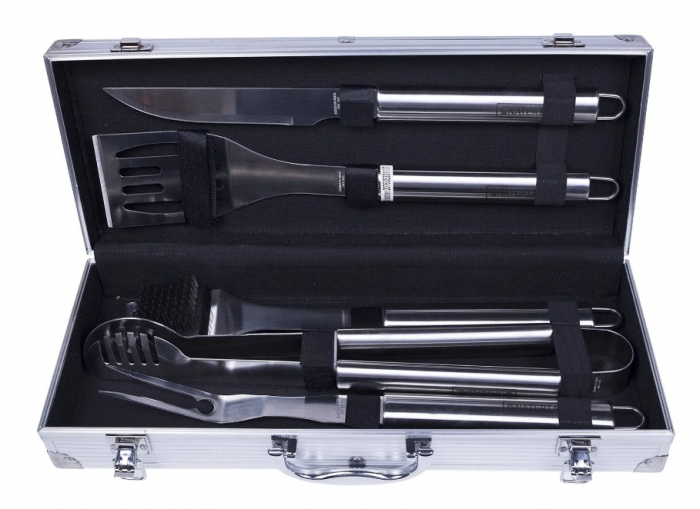 Set 5 ustensile pentru grătar in caseta din aluminiu - Premium Quality [4]