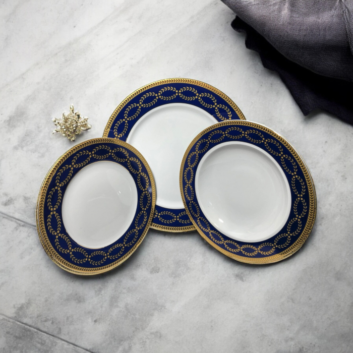 Set farfurii Portelan Blue Gold Greece [4]