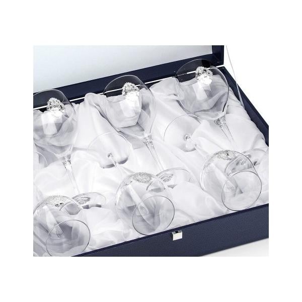 Set 6 Pahare Vin Arabesque Silver Plated by Chinelli - made in Italy [3]