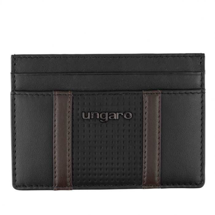 Portofel Piele Naturala Carduri Ungaro Taddeo Black [2]