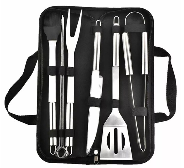 Set 9 ustensile pentru grătar cu husa Barbeque [8]