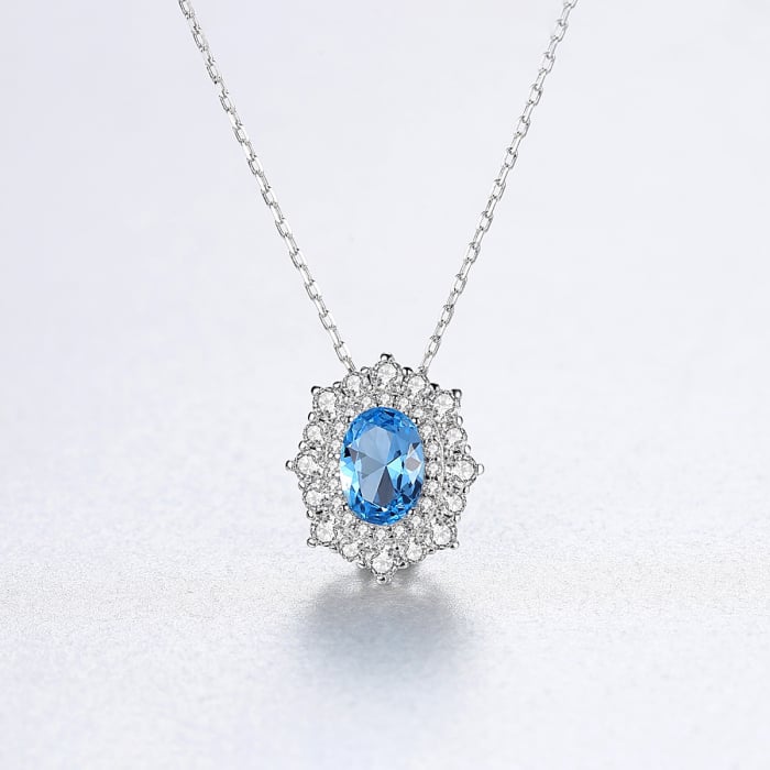 Set Cercei Colier Royal Topaz Blue [8]