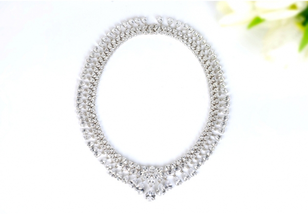 Set Borealy Colier si Cercei Glamour White [3]