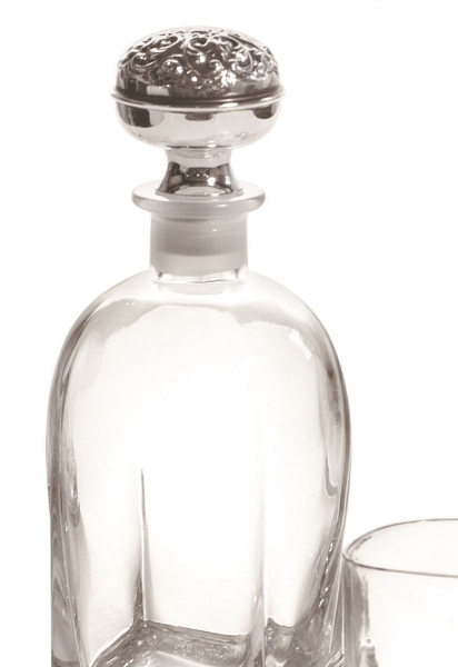 Set Whisky SILVER BORDURA 6 pahare placat cu argint by Chinelli, made in Italy [3]