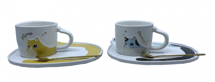 Set Cadou Cani & Farfuri LoveCats [7]