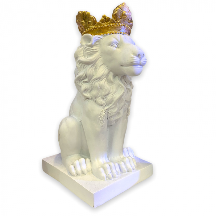 Cadou White Lion, 35 cm inaltime [4]