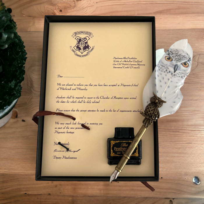 Set Caligrafie Harry Potter - Pana de scris si calimara desk [5]