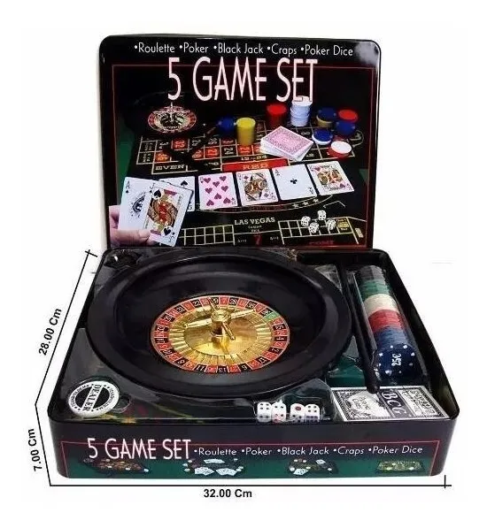 Set cazino "Las Vegas" - 5 Jocuri: ruleta, poker, Black Jack, craps, poker dice [3]