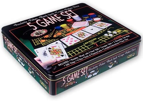 Set cazino "Las Vegas" - 5 Jocuri: ruleta, poker, Black Jack, craps, poker dice [6]