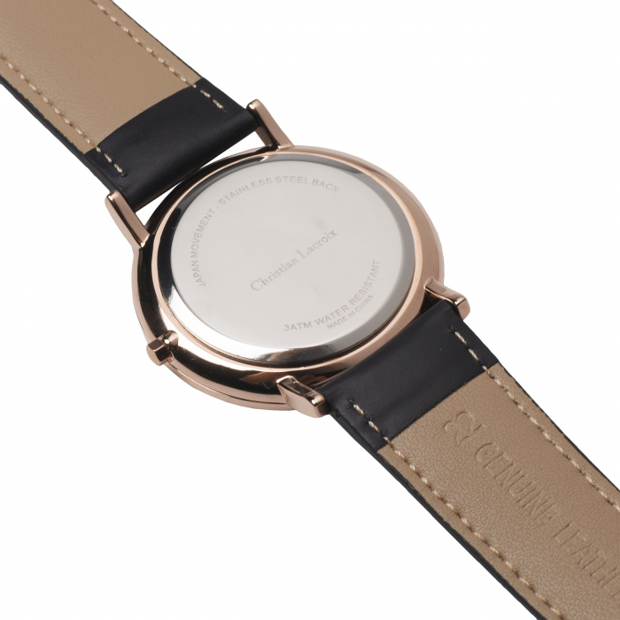 Ceas Even Rose Gold Christian Lacroix piele naturala & Batista Matase Naturala Borealy [4]