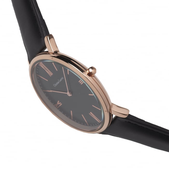 Ceas Even Rose Gold Christian Lacroix piele naturala & Batista Matase Naturala Borealy [3]