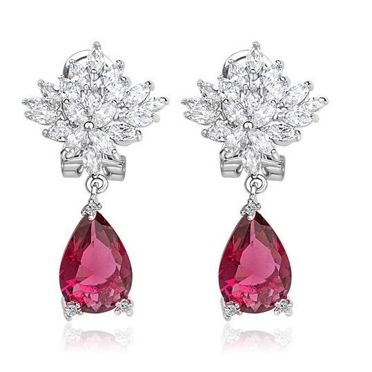 Set Cercei si Colier Borealy Glamorous Diva Ruby [6]