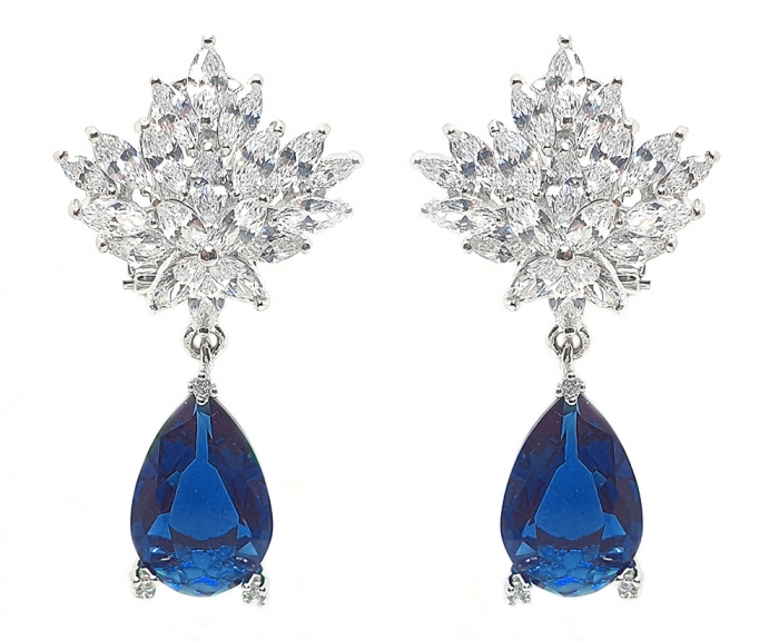 Set Cercei si Colier Borealy Glamorous Diva Marine [4]