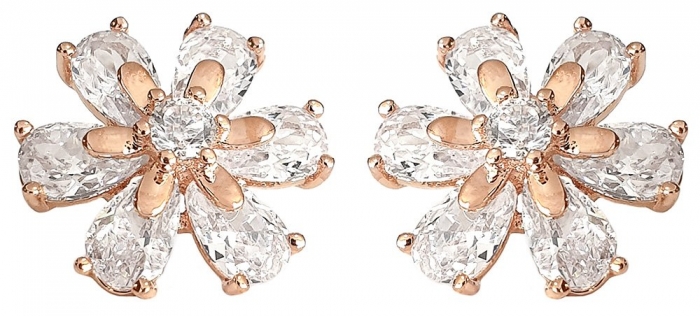 Set Cercei, Colier si Bratara Pink Flower by Borealy [2]