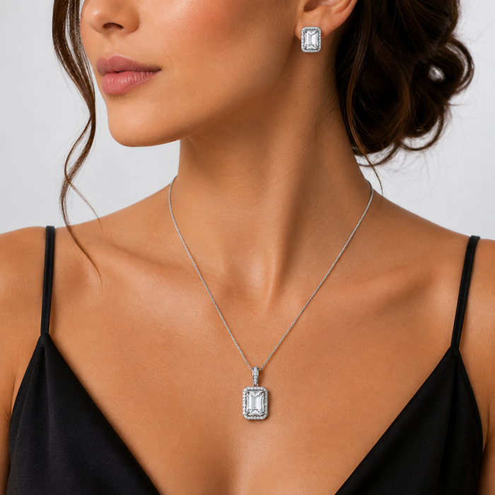 Set Colier și Cercei Sapphire Elegance [2]