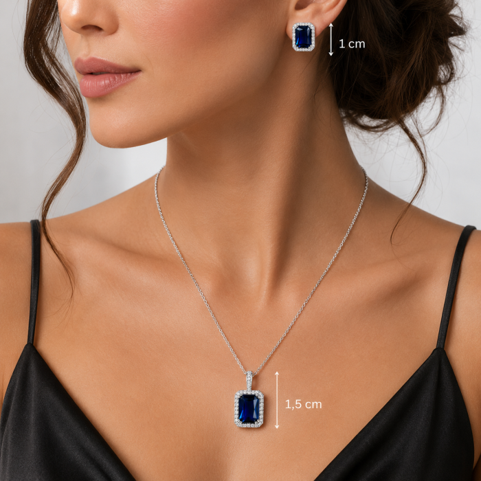 Set Colier și Cercei Sapphire Elegance [4]
