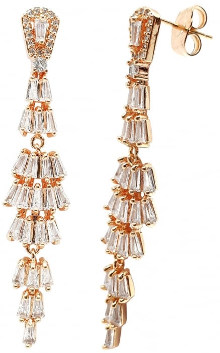 Set Colier si Cercei Fan Pink by Borealy [4]