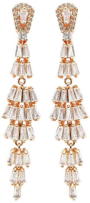 Set Colier si Cercei Fan Pink by Borealy [3]