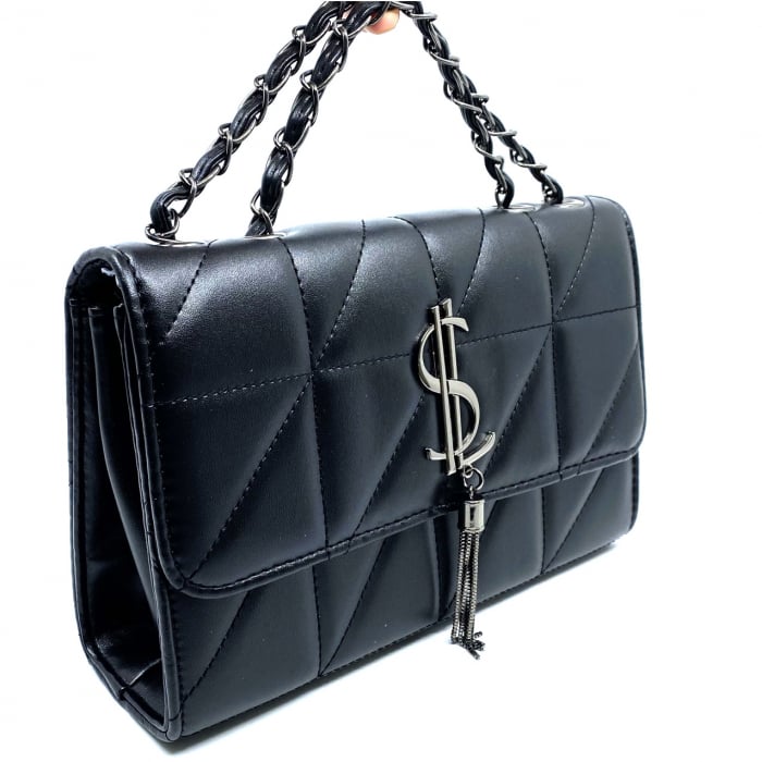 Cadou Valentine's Day Geanta Black Glam si Cercei Diamond One [7]