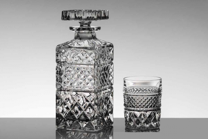 Set Luxury Decantor Carafa si 6 Pahare din Cristal de Bohemia Kitchen [3]