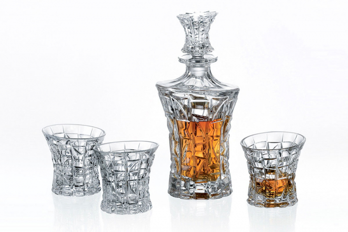 Set Premium Whisky Decantor Carafa si 6 Pahare din Cristal de Bohemia [7]