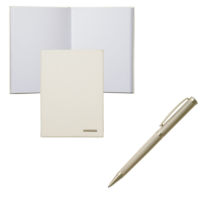 Set White Lady Gold Ballpoint si Note Pad Hugo Boss, si Brăţară Tennis Gold Diamonds [7]