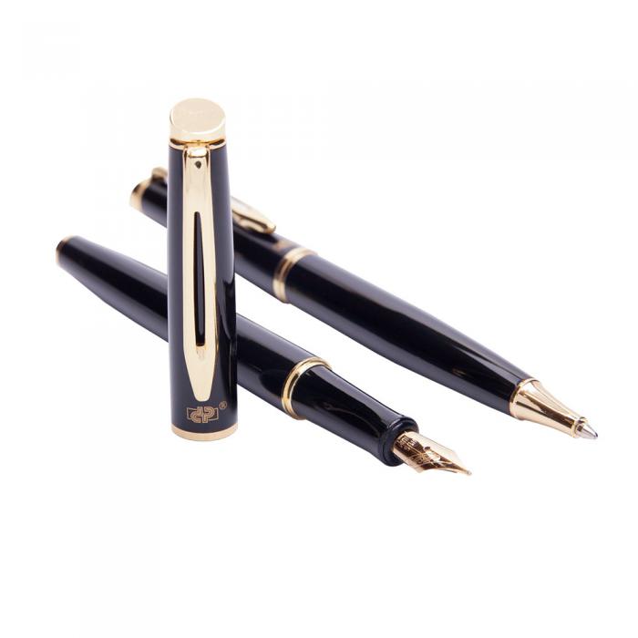 Cadou Business Desk Black & Gold Stilou, Pix si Butoni [4]