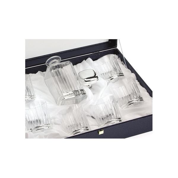 Set Timeless Whisky Crystal Bottle Silver Plated by Chinelli [2]