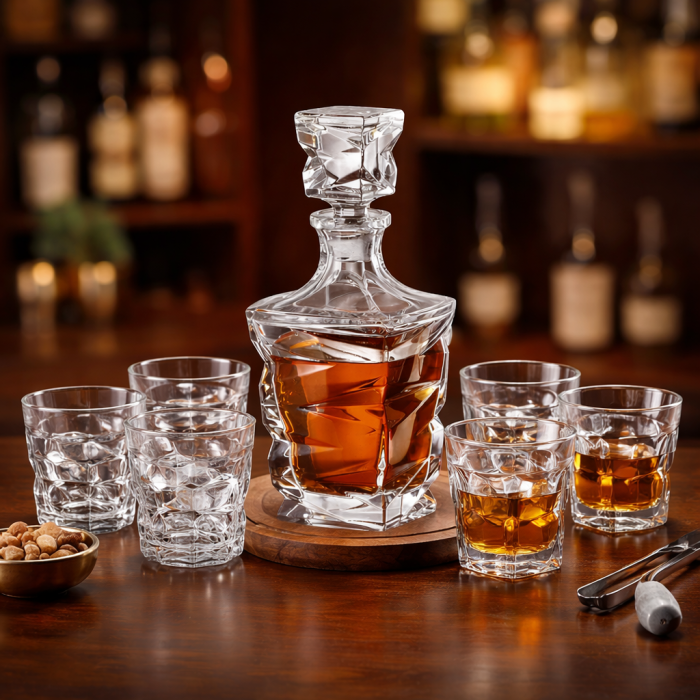 Cadouri Barbati de Paste – Set Whisky Cristal Bohemia [2]