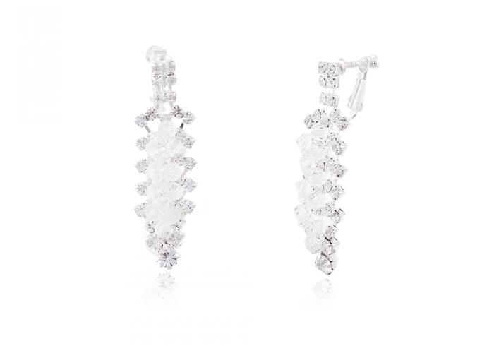 Set Borealy Cercei, Colier si Tiara White Glow [4]