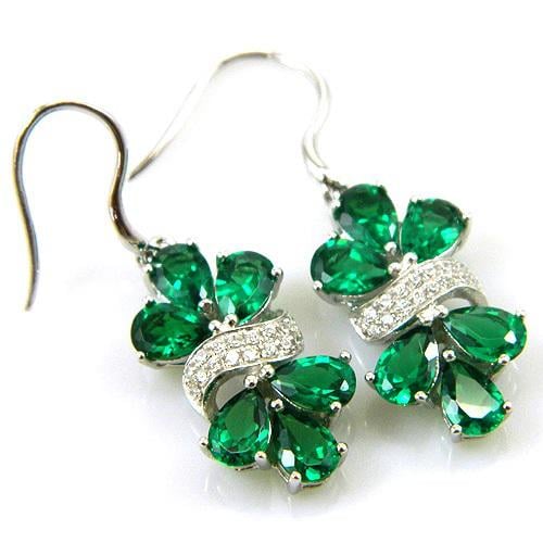 Cercei şi medalion Glamour Emerald by Borealy [5]