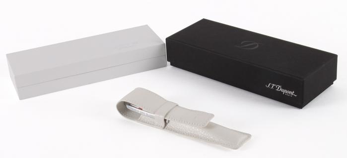 Set Red Royale S.T. Dupont Etui şi Pix si Note Pad Light Grey Hugo Boss [6]