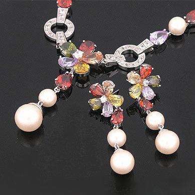 Set Borealy Pearl Colier şi Cercei Flower Garden [3]