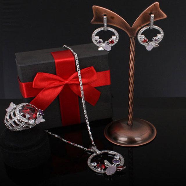 Set Borealy Medalion, Cercei si Inel Luxury Paradise [2]