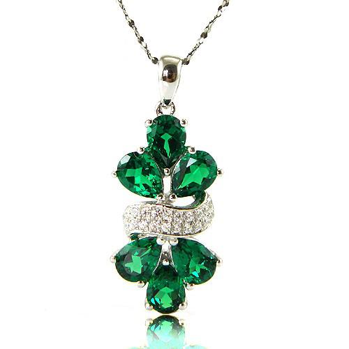 Cercei şi medalion Glamour Emerald by Borealy [4]