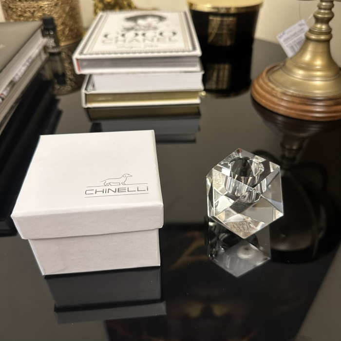 Sfeșnic din cristal SINGOLO GLITTER by Chinelli, made in Italy [2]