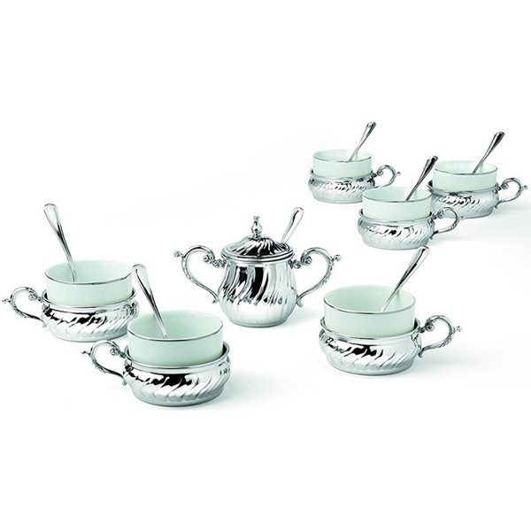 Silver Tea Set for Six by Chinelli - made in Italy [2]