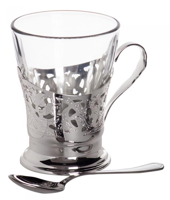 Silver Tea Cups for Two by Chinelli - made in Italy [4]