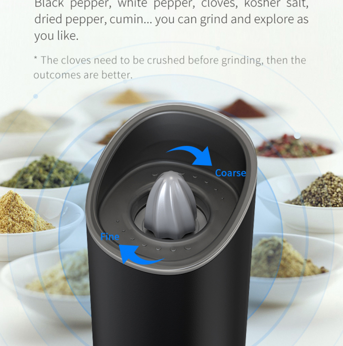 Gravity Rasnita Electrica Sare/Piper, Condimente Kitchen [10]