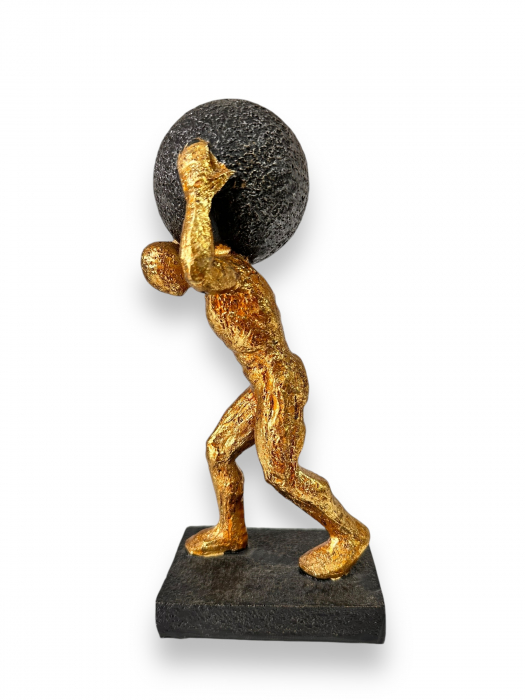 Statueta Atlas ce tine pe umeri bolta cereasca, Golden [2]