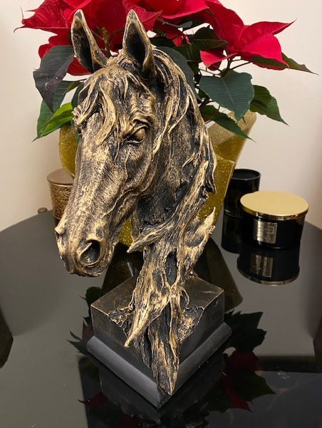 Statuetă Cal pe Postament - 45 cm inaltime [2]