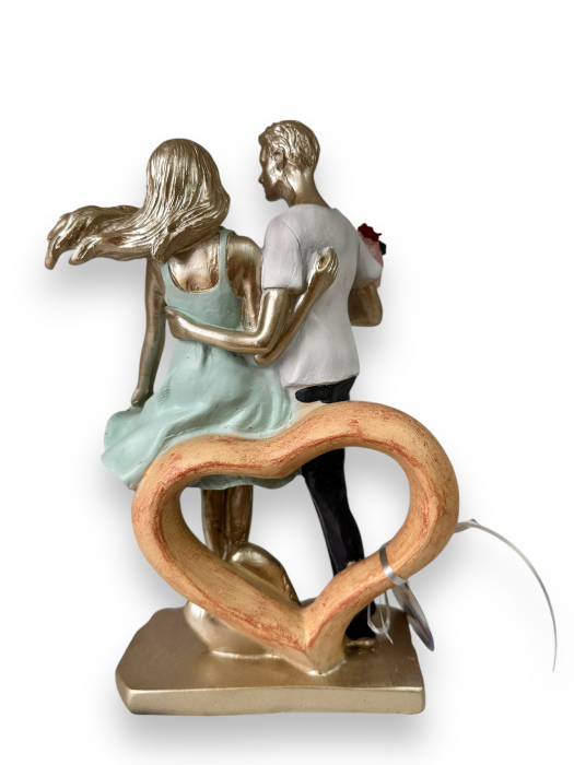 Statueta Cuplu In love Turcoise [4]
