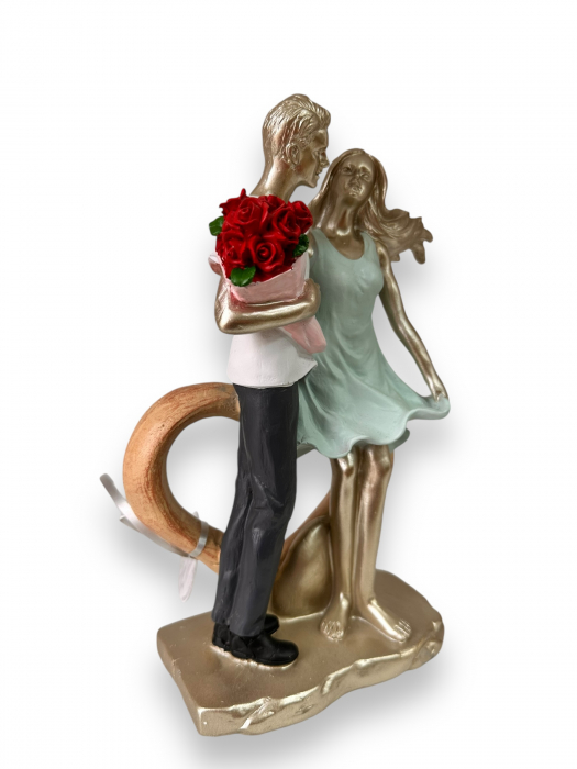 Statueta Cuplu In love Turcoise [2]